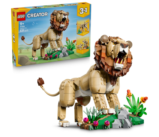 LEGO CREATOR 31386 Dzikie zwierzęta: dumny lew - 1529741 - zdjęcie 2